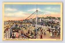 Postcard New Hampshire Hampton Beach NH Children's Playground1940s Unposted picture