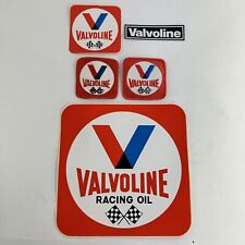 Lot of  Valvoline Racing Oil 2 Patches & 3 Stickers Different Sizes picture