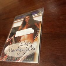 2005 Marilyn Cole Autographed Card PLAYBOY Too Hot Too Handle Card MC1 picture