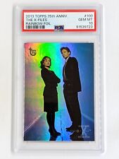 2013 Topps 75th Anniversary #100 The X-Files Rainbow Foil PSA 10 POP 1 picture