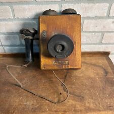 ANTIQUE WESTERN ELECTRIC COMPANY WOODEN TELEPHONE BELL RINGER BOX, TYPE 293A picture