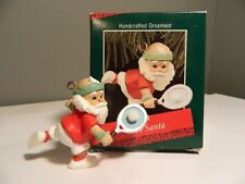 Hallmark Keepsake Ornament Love Santa Claus Tennis 1988 Handcrafted Vintage picture