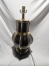 Vintage Antique Fredrick Cooper Brass Art Craft Table Lamp Ginger Jar Urn  picture