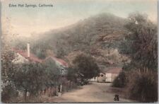 EDEN HOT SPRINGS Riverside County California Postcard Street View / 1909 Cancel picture