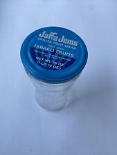 VINTAGE JAFFA JEMS  CHILLED FRUIT SALAD 26 OZS GLASS JAR WITH LID - RED HOOK NY picture