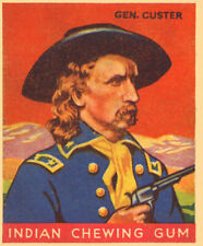 1933 GOUDEY INDIAN CHEWING GUM Reproduction VINTAGE TRADING CARD Gen. Custer #55 picture
