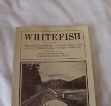 2 Historical Brocheres Circa 1920's Whitefish, Montana picture