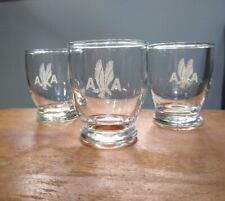 Vintage 1960s American Airlines Shot  glasses (old logo 1962-1967) set of 3 picture