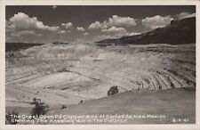 RPPC Santa Rita NM Open Pit Copper Mine Kneeling Nun photo postcard EP5 picture