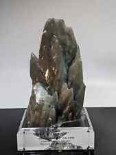 CALCITE (rare find, Dragon Scale variety) cluster on stand, healing crystal picture