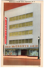 LINEN Postcard     MC CRORY'S STORE  -  SYRACUSE, NEW YORK picture
