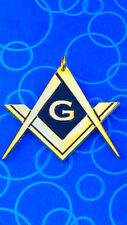 Masonic Master Mason Chain Collar Jewel Pendent Golden Chrome Finished picture