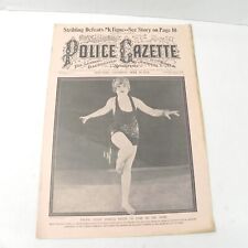 VINTAGE 1924 POLICE GAZETTE NEWSPAPER SPORTS ARTICLES PINUP CLASSIFIED STORIES picture