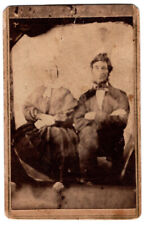 CDV - Portrait copy of Daguerreotype of  Older couple, tax stamp dated 1866 picture