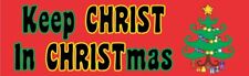 10in x 3in Keep Christ in Christmas Vinyl Sticker Car Truck Vehicle Bumper Decal picture
