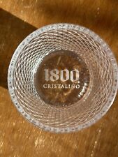1800 Mexican Tequila liquor Drinking Glass Cristalino (36 Glasses Lot -New) picture
