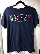 Vintage Mickey Mouse T-Shirt M RN-111647 Blue with Mickey Graphic Disney Tag picture
