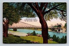 Postcard Reynosa Mc Allen International Bridge Texas Linen picture