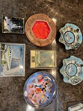 Vintage Walt Disney World Glass Ashtray Candy Dish Lot Souvenirs Collectible NEW picture