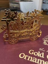 Christmas Express  Danbury Mint 23k Gold Plate Train Ornament - 1987 Collection picture
