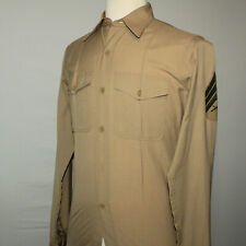 GORGEOUS U.S. Marine Corps USMC SERGEANT Long Sleeve Khaki Shirt / No Size Tag picture