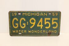 vintage 1959 michigan license plate picture