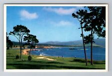Monterey CA-California, Pebble Beach Golf Course, Antique Vintage Postcard picture