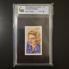 1935 Gallagher Park Drive #14 Ginger Rogers Graded GAI 9 MINT picture
