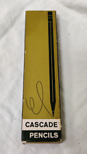 Cascade Pencils Vintage One Dozen 12 Unsharpened #2 Soft Yellow Boise USA In Box picture