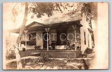 Dunlap KS Kansas RPPC Broadway St Robinson Family Home Residence Postcard picture