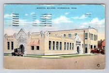 Jacksonville TX-Texas, Municipal Building Vintage c1955 Souvenir Postcard picture