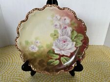 Antique Limoges Flambeau Hand Painted Plate Artist Signed w/Back Stamp picture