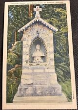 Vintage Cullman AL Linen Postcard  Wayside Shrine at Ave Maria Grotto picture