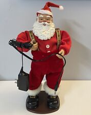 Vintage Hip Swinging Santa Claus 1998 Animated Christmas Jingle Bell Rock 16” picture
