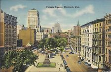Victoria Square Montreal Quebec Postcard Canada 1941 picture