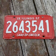 1957 Illinois License Plate - 