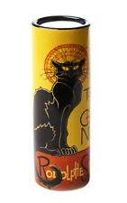 Steinlen Le Chat Noir Black Cat Tealight Candleholder 5.75H Cat Lover Gift picture
