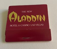 Vintage Aladdin Hotel Casino Las Vegas NV  Large  Matchbook Full Unstruck picture