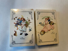 Lot of 2 Vintage Decks Trump Norman Rockwell Couples Playing Cards picture