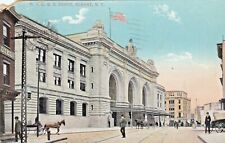 Vintage Postcard  ALBANY NY      N.Y.C.R.R.    DEPOT   POSTED 1910 picture