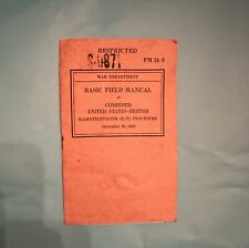 WW2 Manual - Combined US-British Radio Telephone Procedure (1942) picture