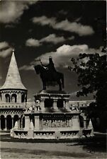 CPA Budapest - Halaszbastya & Szent Istvan Statue HUNGARY (835584) picture