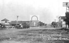 Main Street View Lucas Kansas KS Reprint Postcard picture