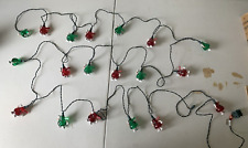 Vintage Hershey Kiss Christmas Lights, Green & Red, 20 Feet in Length picture