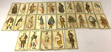1912 JOHN PLAYER & SONS CIGARETTES CHARACTERS FROM THACKERAY 25 TOBACCO CARD SET picture