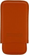 MARTIN WESS ORANGE COWHIDE/ GOATSKIN LEATHER 5 CIGARILLO CASE ** NEW ** picture