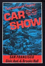 1977 San Francisco International Import Car Show Poster Civic Auditorium picture