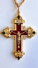 Russian Orthodox Crucifix Pectoral Cross Award based on Faberge. For Bishop. New picture