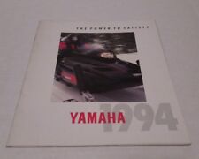 1994 YAMAHA The Power to Satisfy Promotional Catalog ORIGINAL VINTAGE SNOWMOBILE picture