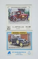 2 Lot Vintage GM Collector's Series Workhorses of Yesteryear Calendars 1987 1988 picture